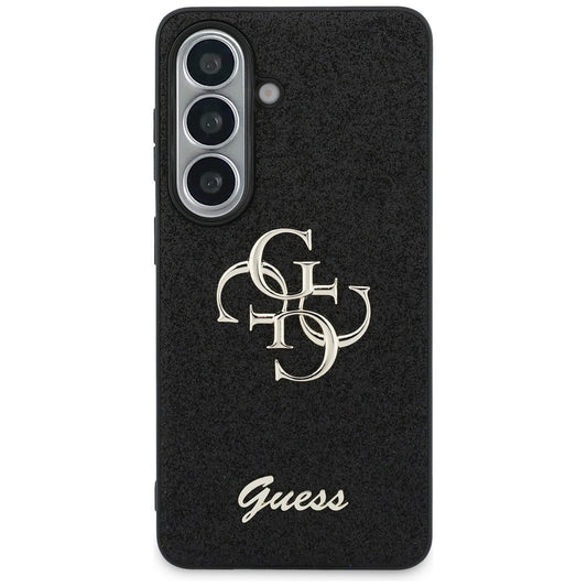 Deksel for Samsung Galaxy S26 S942, Guess, Fixed Glitter Big 4G Metal Frame, Svart