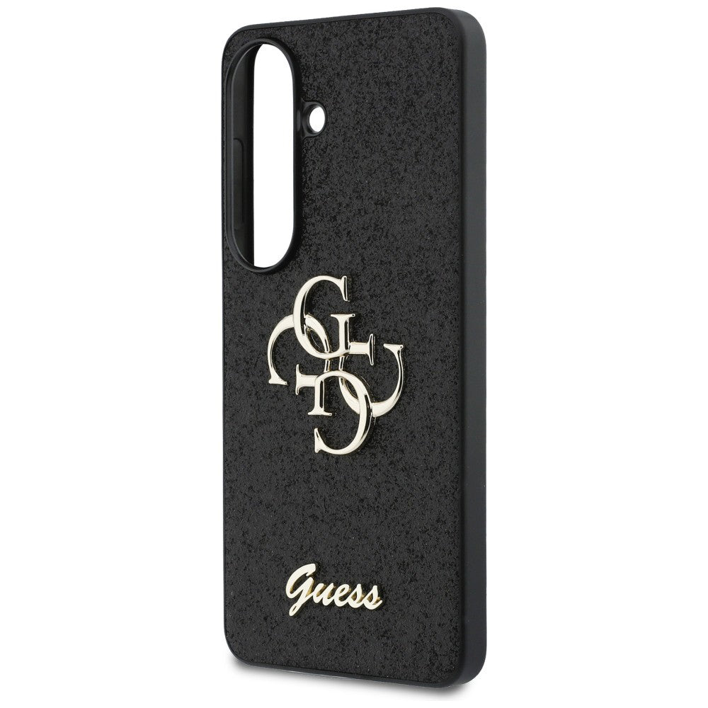 Deksel for Samsung Galaxy S26 S942, Guess, Fixed Glitter Big 4G Metal Frame, Svart