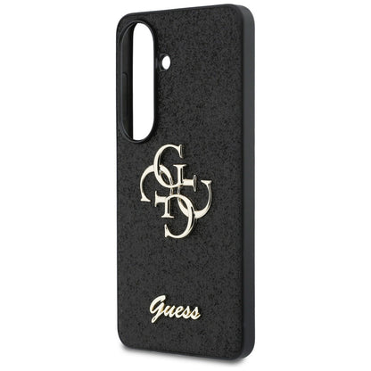 Deksel for Samsung Galaxy S26 S942, Guess, Fixed Glitter Big 4G Metal Frame, Svart