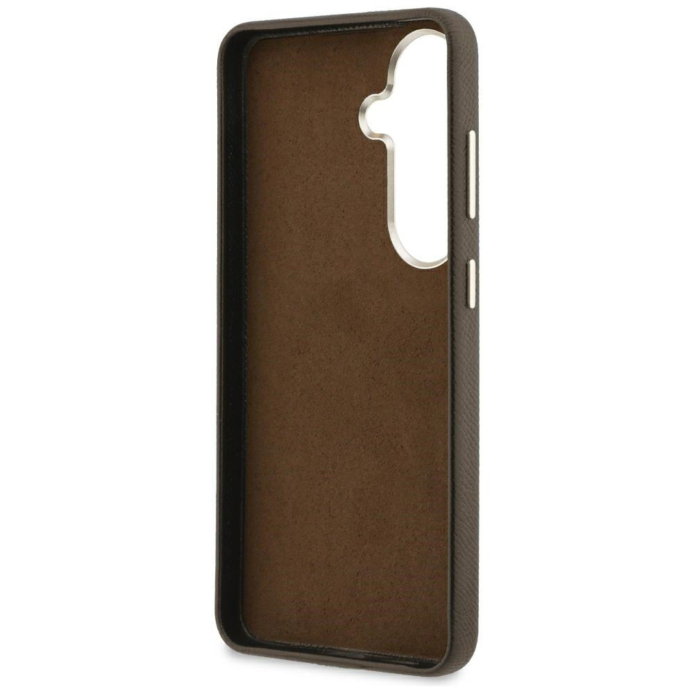 Deksel til Samsung Galaxy S26 Plus S947, Guess, 4G Kornet Stor og Klassisk Logo, Brun