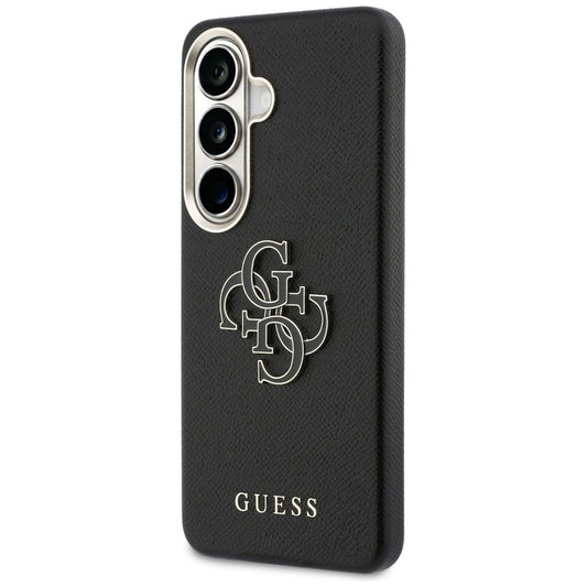 Deksel til Samsung Galaxy S26 Plus S947, Guess, 4G Grained Big and Classic Logo, Svart