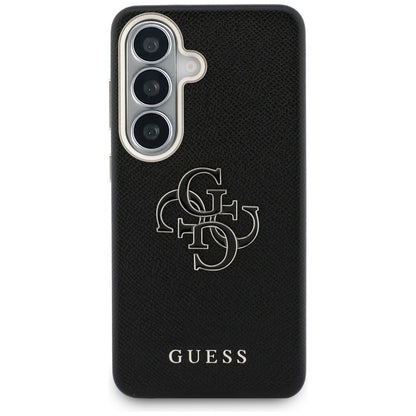 Deksel til Samsung Galaxy S26 Plus S947, Guess, 4G Grained Big and Classic Logo, Svart