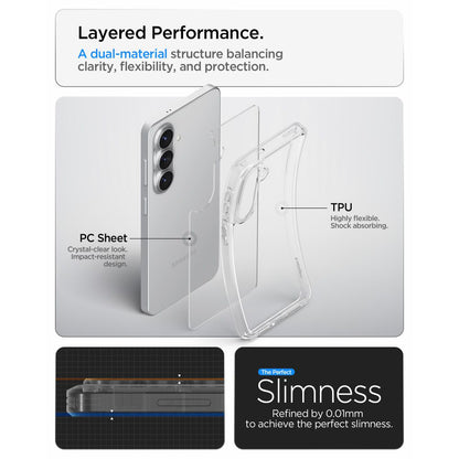 Deksel for Samsung Galaxy S26 Plus S947, Spigen, Ultra Hybrid, Gjennomsiktig ACS10707