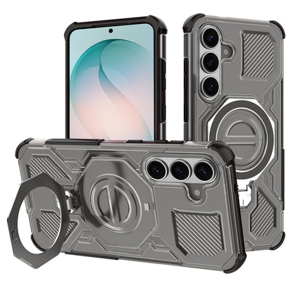 Deksel for Samsung Galaxy S26 Plus S947, Techsuit, Carbon Shield Pro, Røykfarget