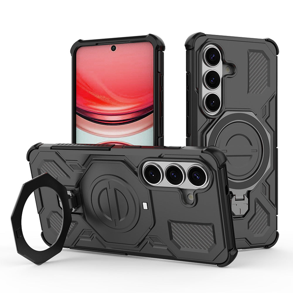 Deksel for Samsung Galaxy S26 Plus S947, Techsuit, Carbon Shield Pro, Svart