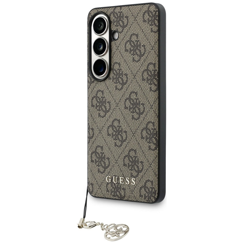 Deksel for Samsung Galaxy S26 S942, Guess, 4G Classic Logo Charm, Brun