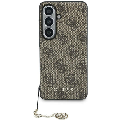 Deksel for Samsung Galaxy S26 S942, Guess, 4G Classic Logo Charm, Brun