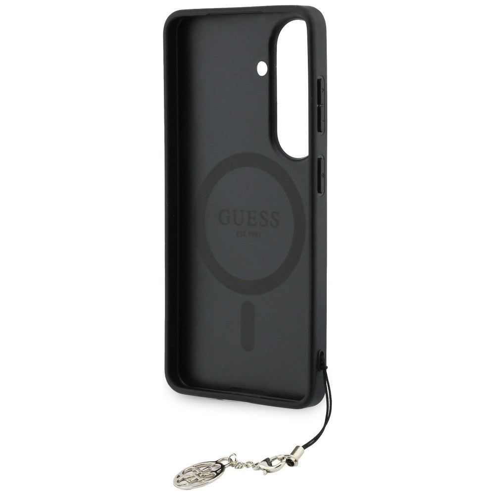 Deksel for Samsung Galaxy S26 S942, Guess, 4G Classic Logo Charm, Svart
