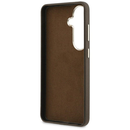 Deksel for Samsung Galaxy S26 S942, Guess, 4G Kornet Stor og Klassisk Logo, Brun