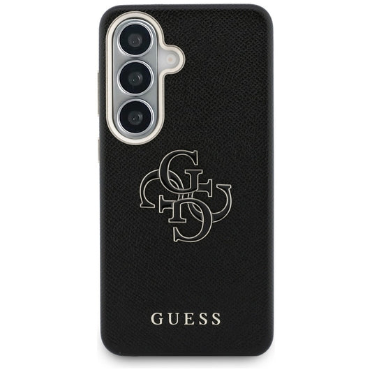 Deksel for Samsung Galaxy S26 S942, Guess, 4G Grained Big and Classic Logo, Svart