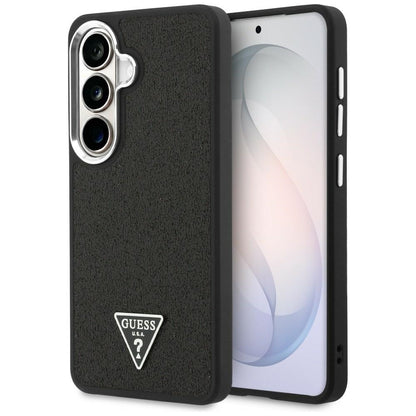 Deksel for Samsung Galaxy S26 S942, Guess, Fixed Glitter Triangle Logo, Svart