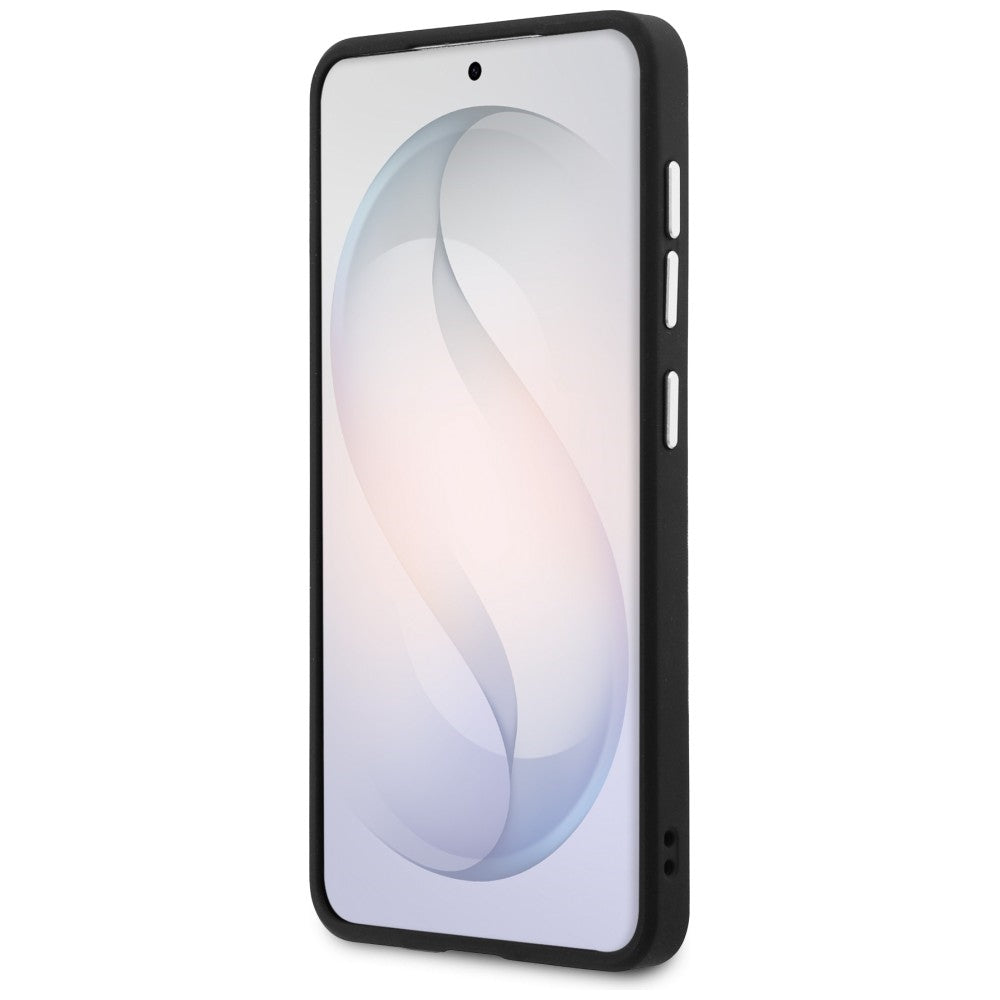 Deksel for Samsung Galaxy S26 S942, Guess, Fixed Glitter Triangle Logo, Svart