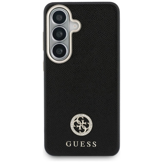 Deksel for Samsung Galaxy S26 S942, Guess, Rhinestone Round Logo, Svart