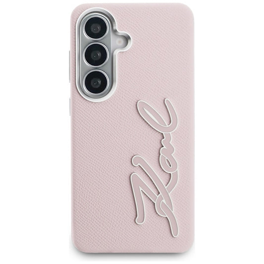 Deksel for Samsung Galaxy S26 S942, Karl Lagerfeld, Signature Resin Logo, Rosa