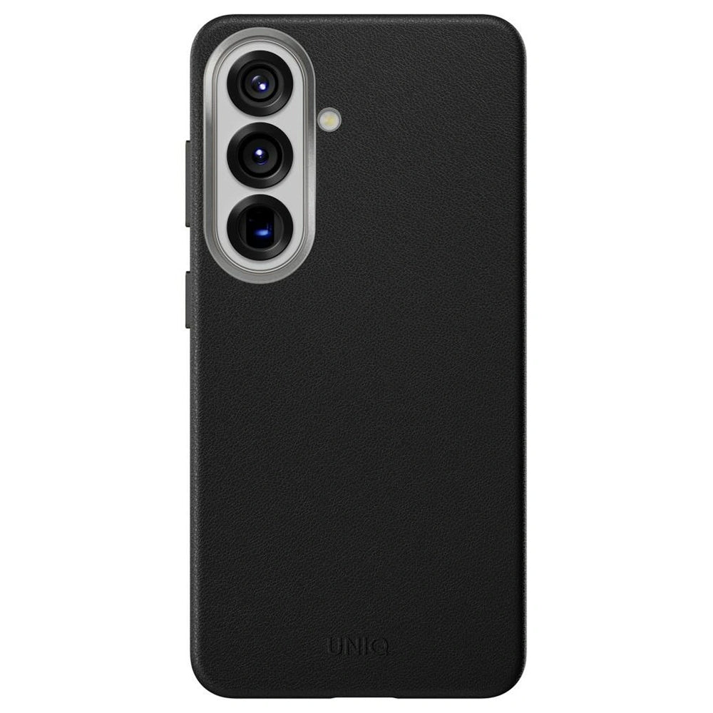 Deksel for Samsung Galaxy S26 S942, UNIQ, Lyden Leatherette, Svart
