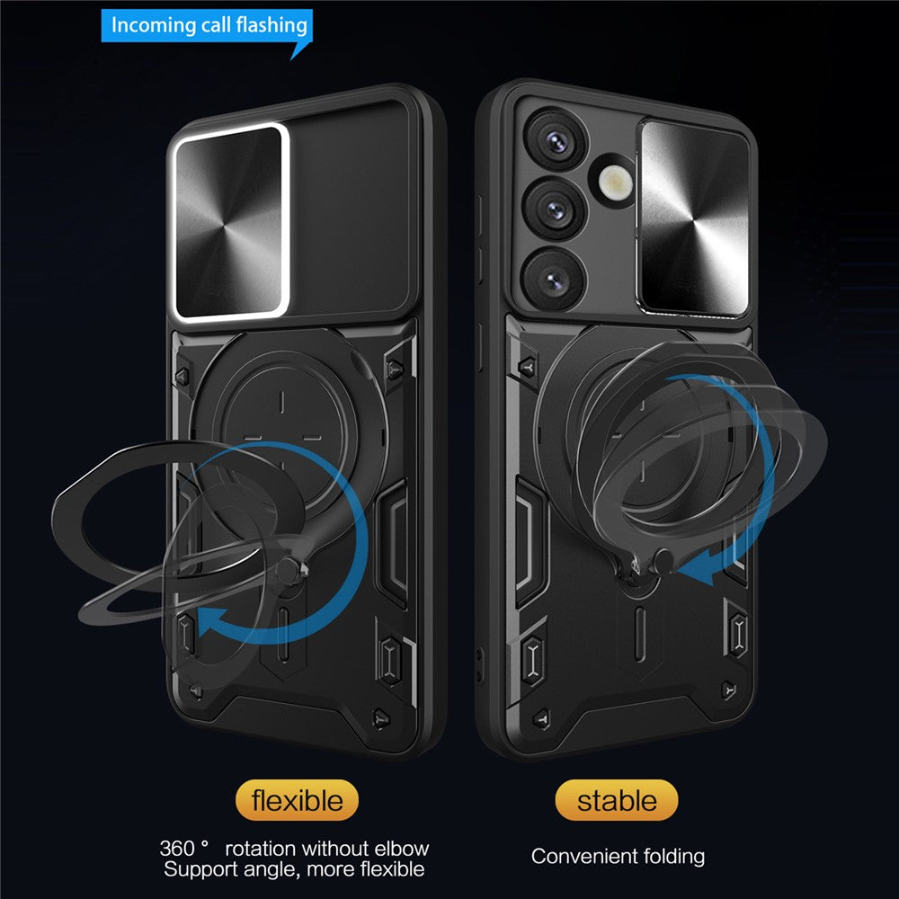 Deksel for Samsung Galaxy S26, Techsuit, CamGuard Pro, Svart