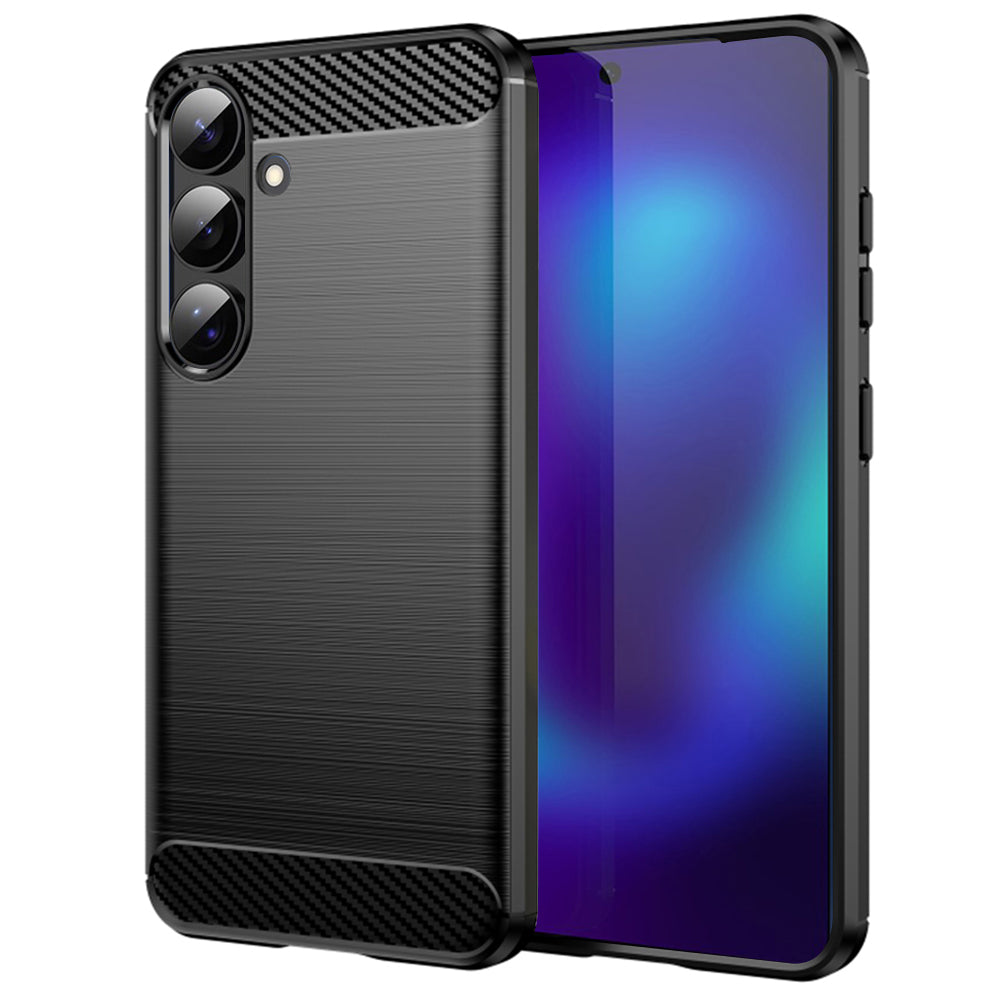Deksel for Samsung Galaxy S26, Techsuit, Karbon, Svart