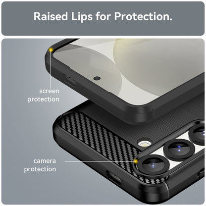 Deksel for Samsung Galaxy S26, Techsuit, Karbon, Svart