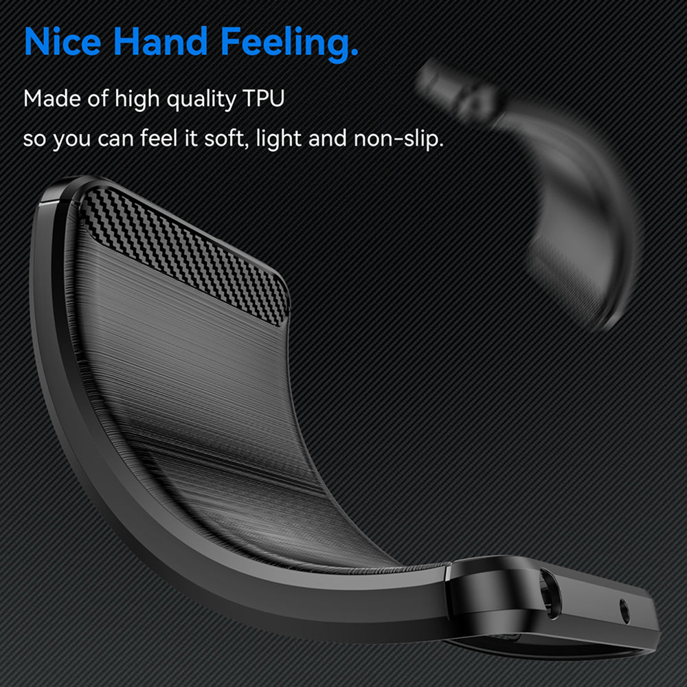 Deksel for Samsung Galaxy S26, Techsuit, Karbon, Svart