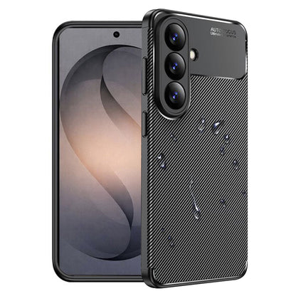 Deksel for Samsung Galaxy S26 S942, Techsuit, CarbonFiber, Svart