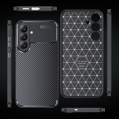 Deksel for Samsung Galaxy S26 S942, Techsuit, CarbonFiber, Svart