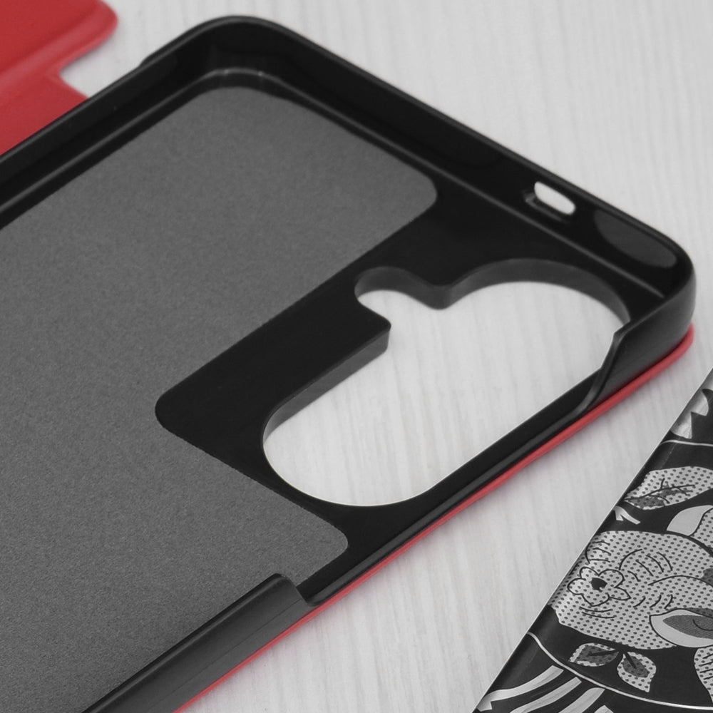 Deksel for Samsung Galaxy S26 S942, Techsuit, eFold, Rød