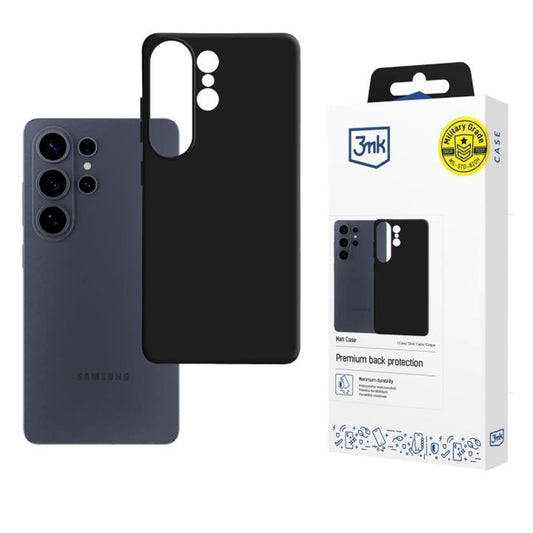 Deksel for Samsung Galaxy S26 Ultra, 3MK, Matt Svart