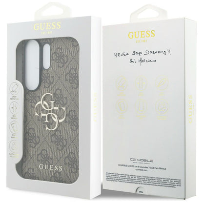 Deksel for Samsung Galaxy S26 Ultra S948, Guess, 4G Big Logo, Brun