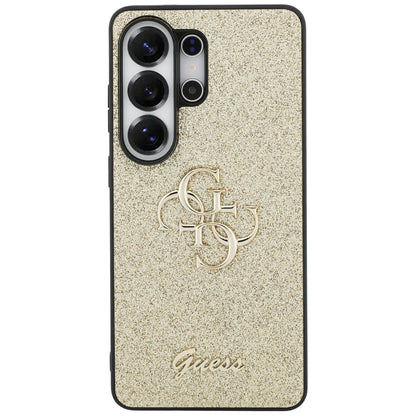 Deksel for Samsung Galaxy S26 Ultra S948, Guess, Fixed Glitter Big 4G Metal Frame, Gull