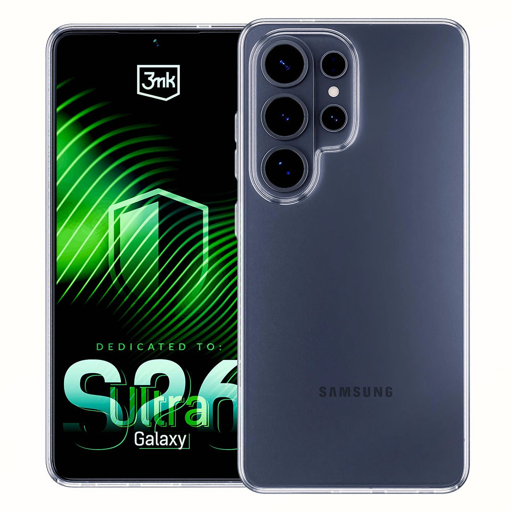 Deksel for Samsung Galaxy S26 Ultra S948, 3MK, Klar, Gjennomsiktig