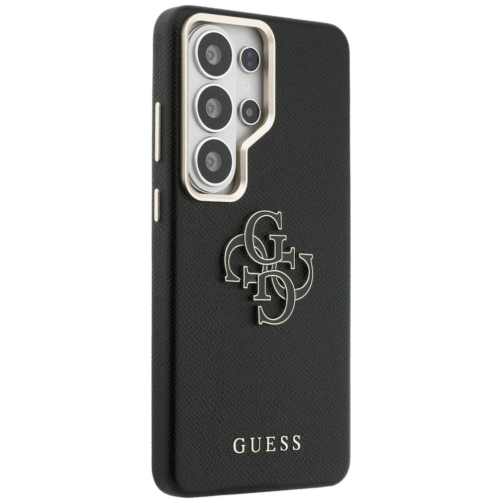 Deksel for Samsung Galaxy S26 Ultra S948, Guess, 4G Grained Big and Classic Logo, Svart