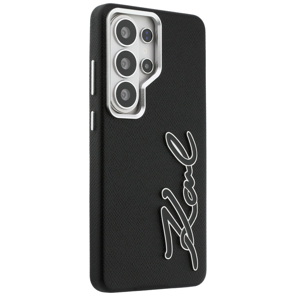 Deksel for Samsung Galaxy S26 Ultra S948, Karl Lagerfeld, Signature Resin Logo, Svart