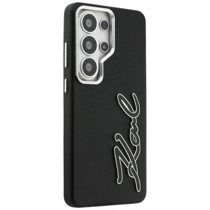 Deksel for Samsung Galaxy S26 Ultra S948, Karl Lagerfeld, Signature Resin Logo, Svart
