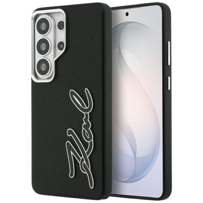 Deksel for Samsung Galaxy S26 Ultra S948, Karl Lagerfeld, Signature Resin Logo, Svart