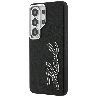 Deksel for Samsung Galaxy S26 Ultra S948, Karl Lagerfeld, Signature Resin Logo, Svart
