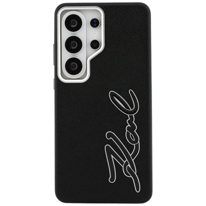 Deksel for Samsung Galaxy S26 Ultra S948, Karl Lagerfeld, Signature Resin Logo, Svart