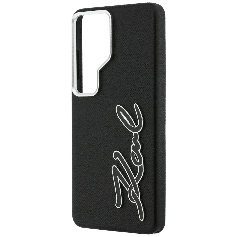 Deksel for Samsung Galaxy S26 Ultra S948, Karl Lagerfeld, Signature Resin Logo, Svart