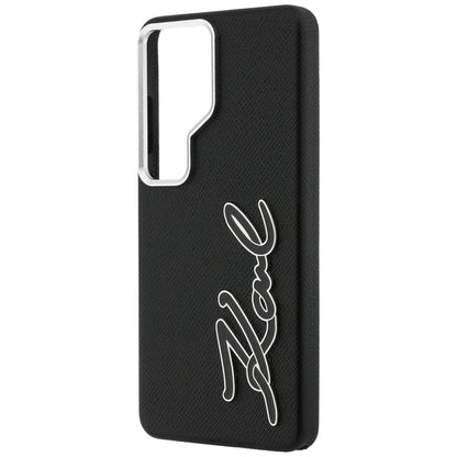 Deksel for Samsung Galaxy S26 Ultra S948, Karl Lagerfeld, Signature Resin Logo, Svart