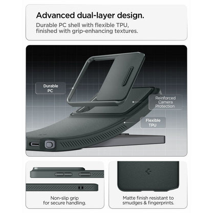 Deksel for Samsung Galaxy S26 Ultra S948, Spigen, Optik Armor, Grønn ACS10688