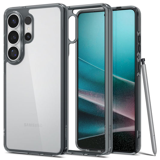 Deksel for Samsung Galaxy S26 Ultra S948, Spigen, Ultra Hybrid, Røykfarget