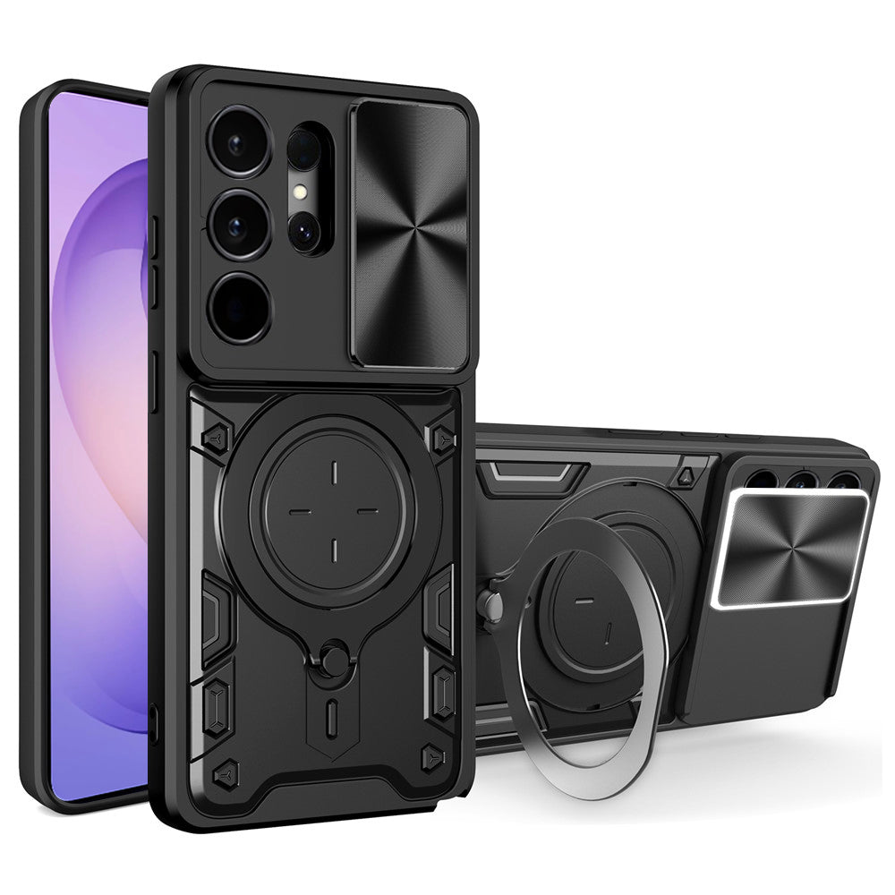 Deksel for Samsung Galaxy S26 Ultra, Techsuit, CamGuard Pro, Svart