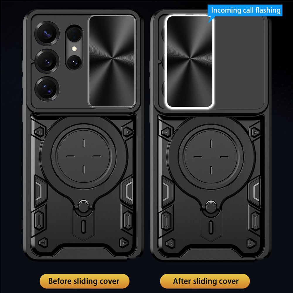 Deksel for Samsung Galaxy S26 Ultra, Techsuit, CamGuard Pro, Svart