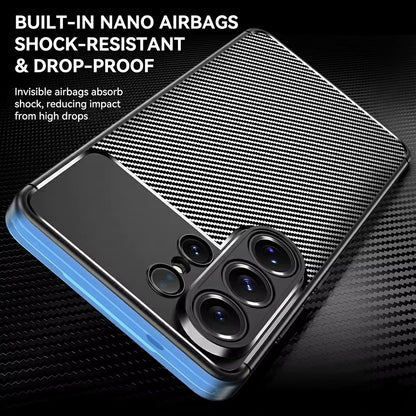 Deksel for Samsung Galaxy S26 Ultra S948, Techsuit, CarbonFiber, Svart