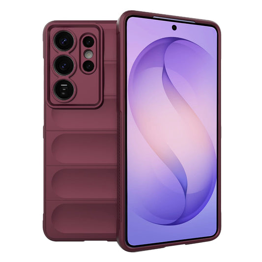 Deksel for Samsung Galaxy S26 Ultra, Techsuit, Magic Shield, Kirsebærrød