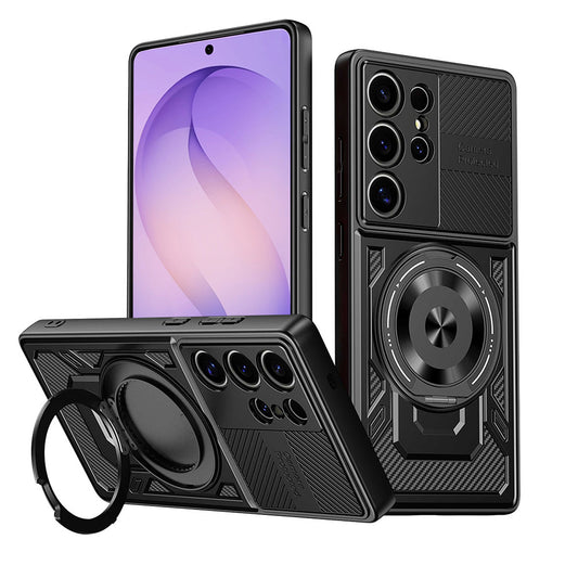 Deksel for Samsung Galaxy S26 Ultra, Techsuit, RuggedCam, Svart