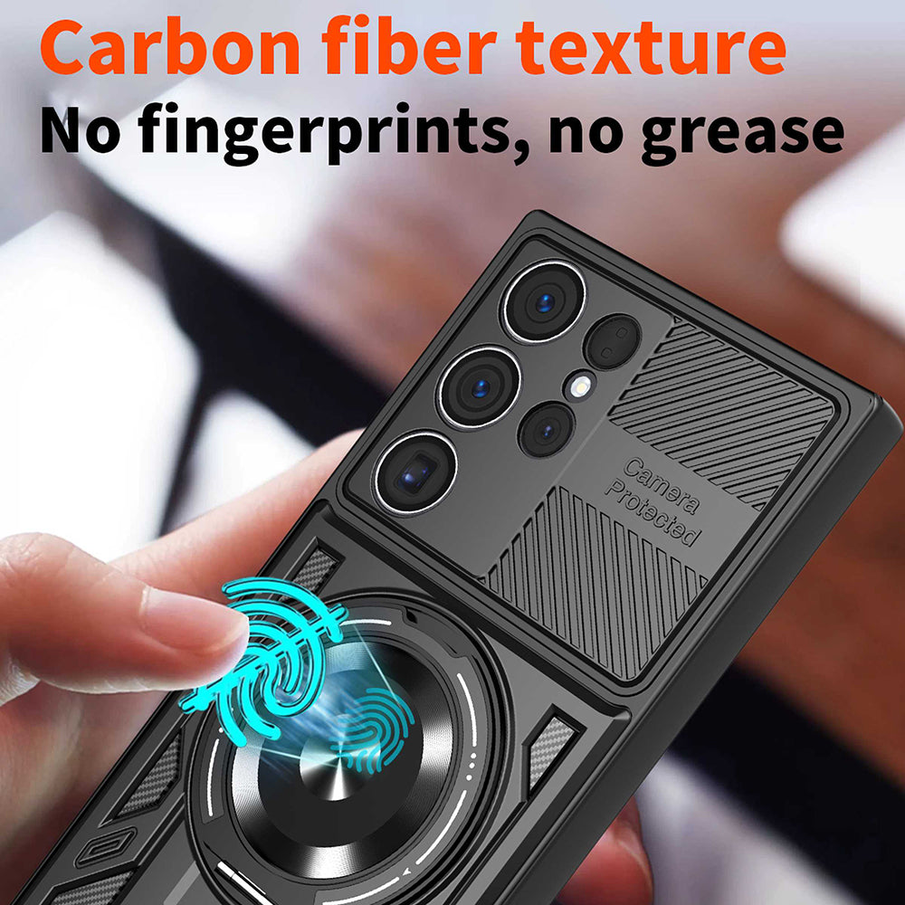 Deksel for Samsung Galaxy S26 Ultra, Techsuit, RuggedCam, Svart