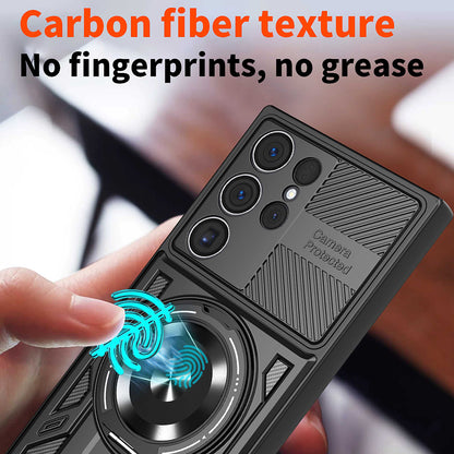 Deksel for Samsung Galaxy S26 Ultra, Techsuit, RuggedCam, Svart