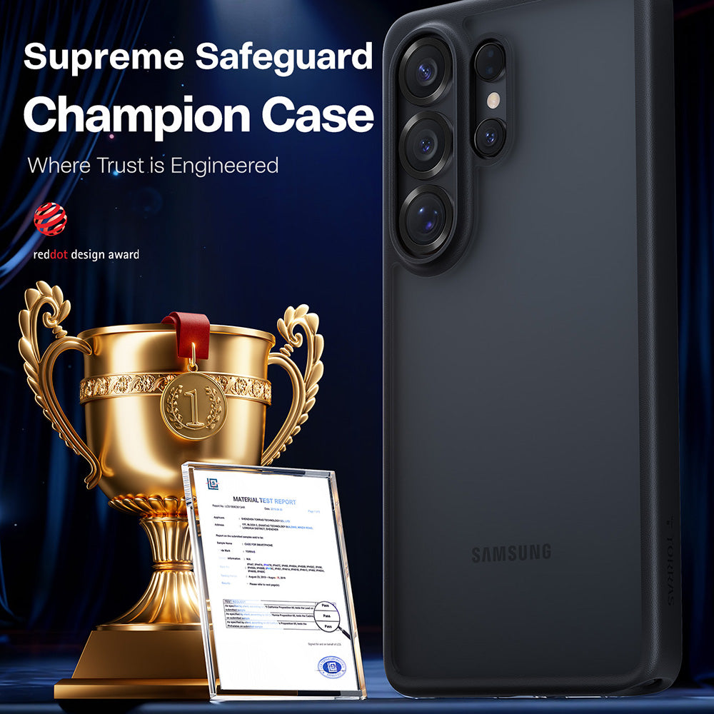 Deksel for Samsung Galaxy S26 Ultra, Torras, Guardian, Svart