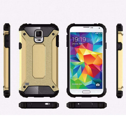 Deksel for Samsung Galaxy S5 G900, Techsuit, Hybrid Armor, Svart