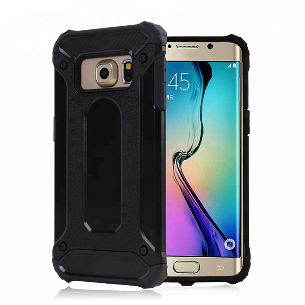 Deksel for Samsung Galaxy S6 G920, Techsuit, Hybrid Armor, Svart